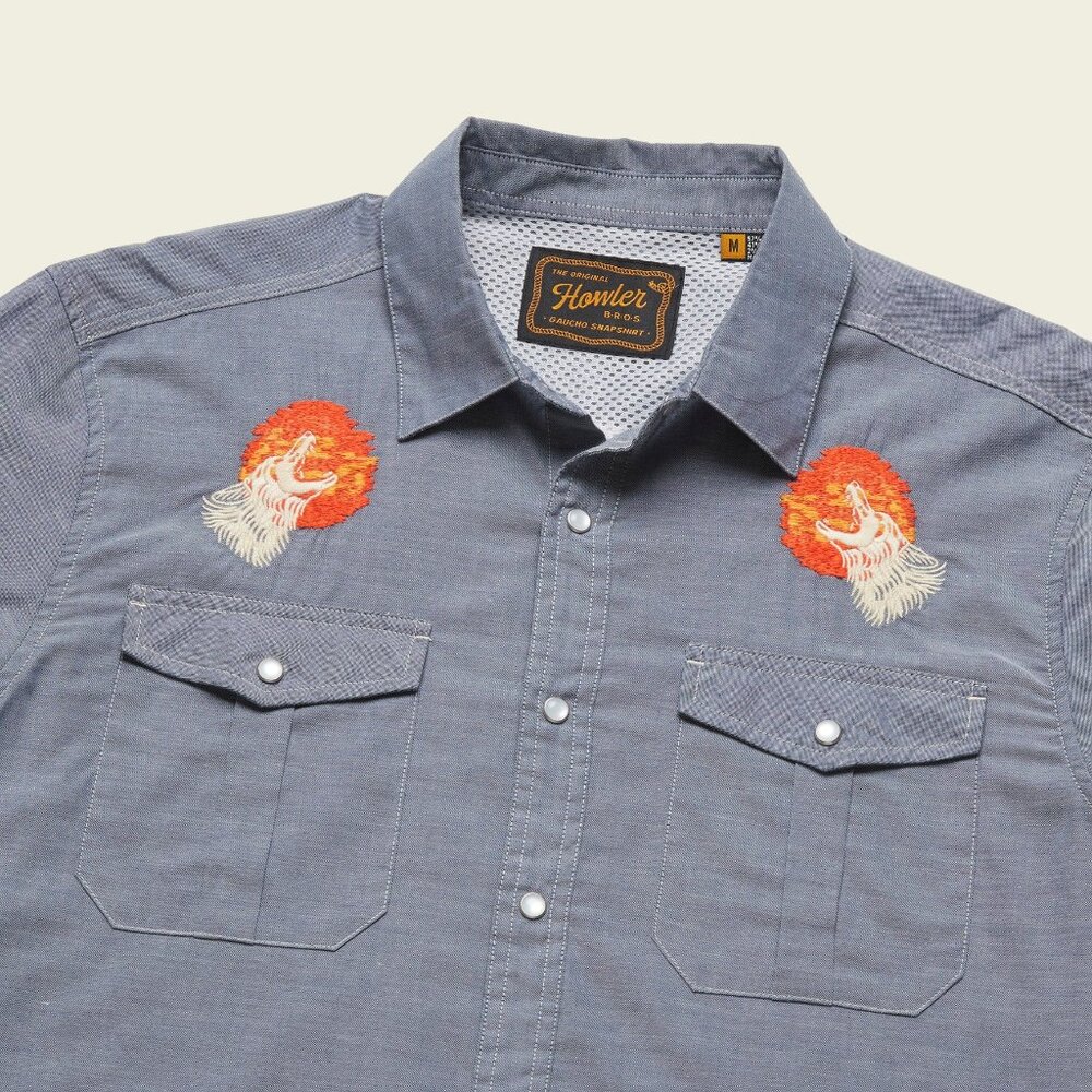 Howler Bros - Gaucho Snapshirt - Bark at the Moon - XL